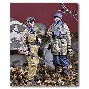 унтер-офицер СС и десантный егерь, боевая группа Хансен