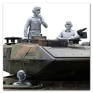 1/16 Танковый экипаж Бундесвера (3 фигурки) (нужен предзаказ - 4 недели)