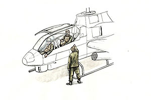 AH-1 Сидящие пилоты (2 фигурки) и наземный персонал