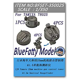 Башня управления 25-мм пулеметом IJN Yamato и 1,5-метровый морской дальномер