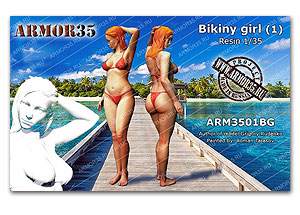 Девушка в бикини (1), смола 1/35
