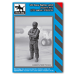 1/32 летчик-истребитель ВМС США современный № 1