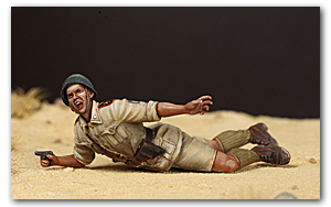 Офицер итальянский Гуастатори в Северной Африке.