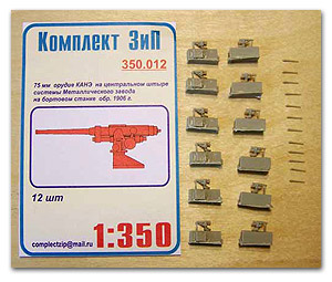 75-мм пушка Канэ, завод по обработке металла, обр. 1906 г. (12 шт.)