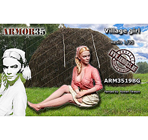 Деревенская девушка, смола 1/35