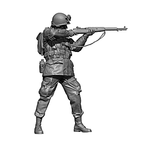 1/48 Американский парашютист-стрелок времен Второй мировой войны, 1944 г.